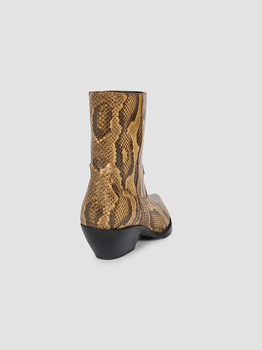 AMIRI Women's Snakeskin-Embossed Leather Ankle Boots | Thumbnail 2 AMIRI Women's Snakeskin-Embossed Leather Ankle Boots | Thumbnail 2