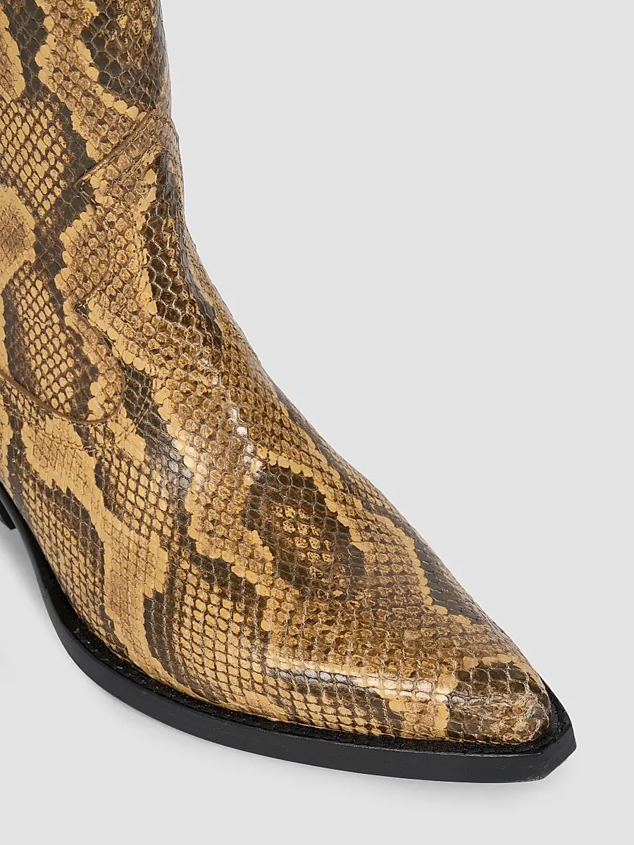 AMIRI Women's Snakeskin-Embossed Leather Ankle Boots | Thumbnail 3 AMIRI Women's Snakeskin-Embossed Leather Ankle Boots | Thumbnail 3