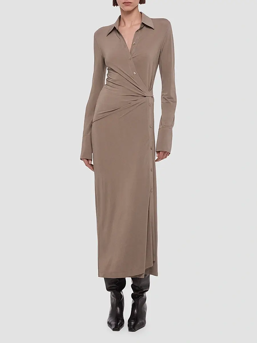 Helmut Lang Women's Twisted Maxi-Shirtdress | Thumbnail 2 Helmut Lang Women's Twisted Maxi-Shirtdress | Thumbnail 2
