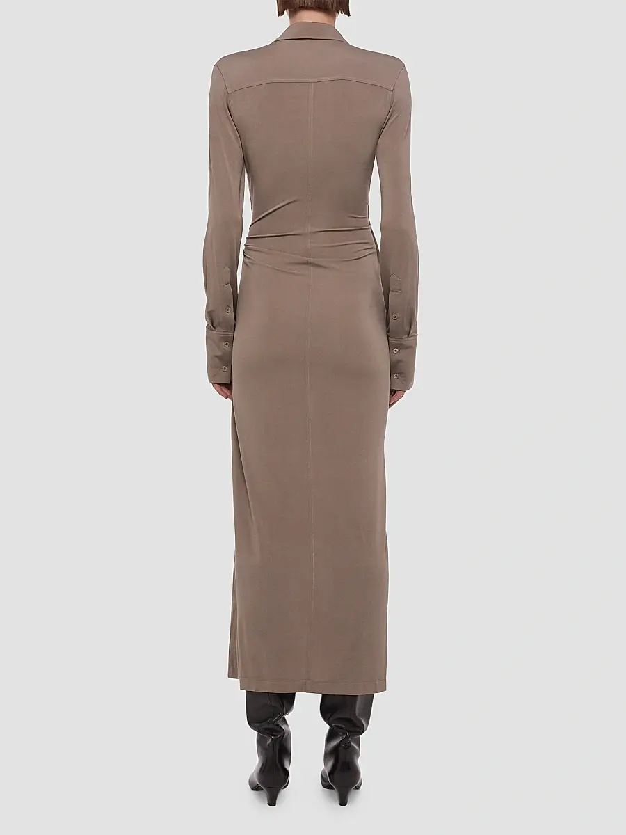 Helmut Lang Women's Twisted Maxi-Shirtdress | Thumbnail 3 Helmut Lang Women's Twisted Maxi-Shirtdress | Thumbnail 3