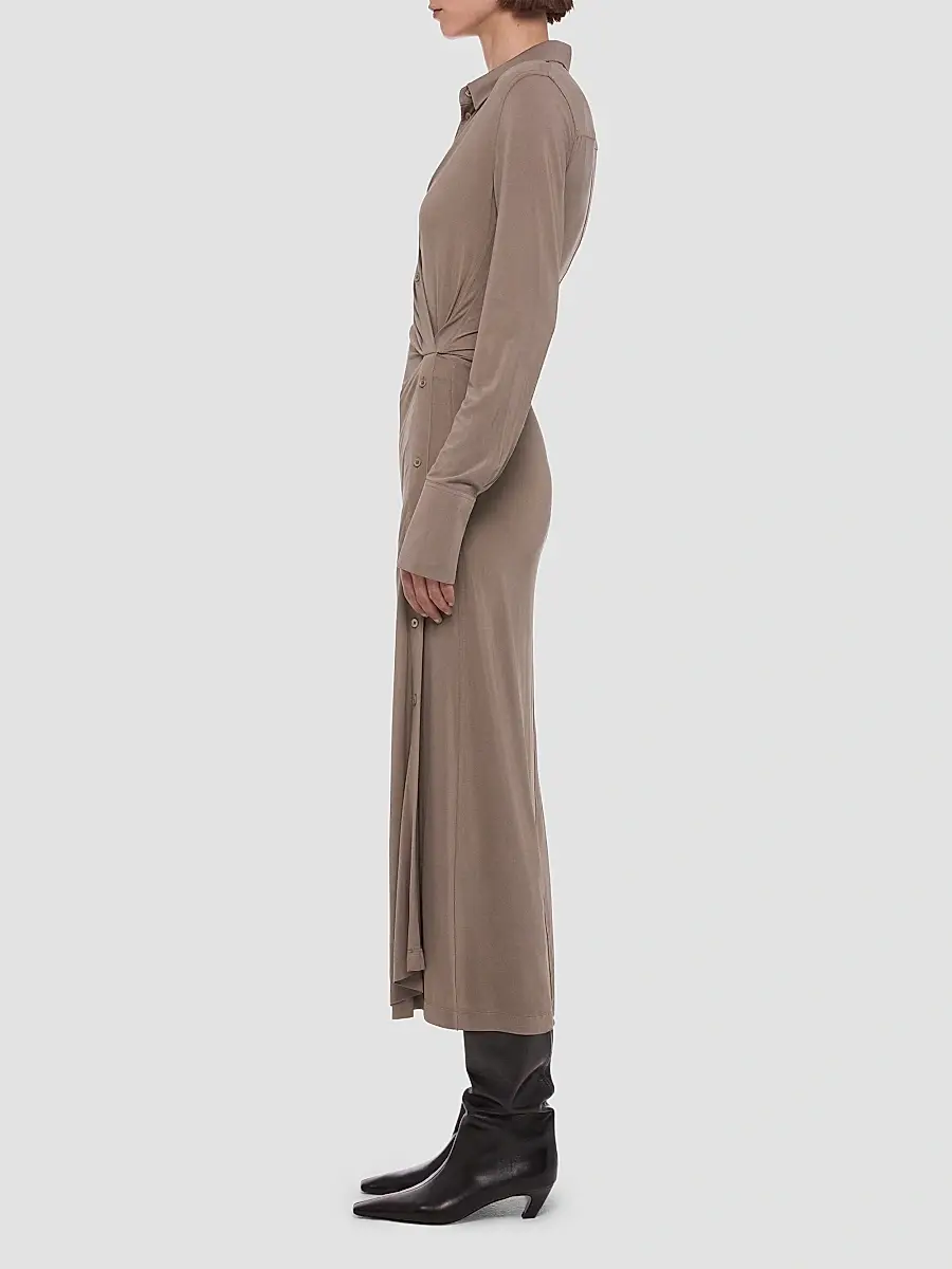 Helmut Lang Women's Twisted Maxi-Shirtdress | Thumbnail 6 Helmut Lang Women's Twisted Maxi-Shirtdress | Thumbnail 6