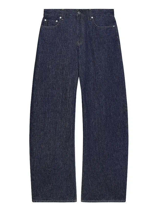 Women's Saddle Cotton Barrel-Leg Jeans