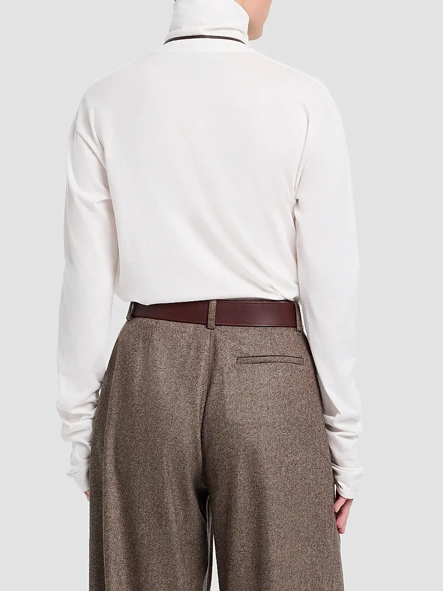TWP Women's Abby Cotton Turtleneck Top | Thumbnail 3 TWP Women's Abby Cotton Turtleneck Top | Thumbnail 3