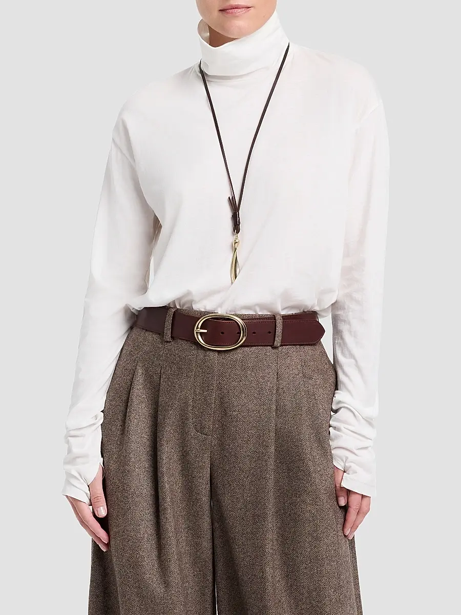 TWP Women's Abby Cotton Turtleneck Top | Thumbnail 4 TWP Women's Abby Cotton Turtleneck Top | Thumbnail 4