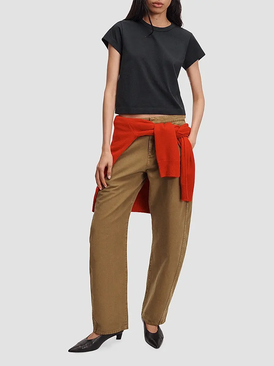 rag & bone Women's Kelly Perfect Cotton Crewneck T-Shirt | Thumbnail 2 rag & bone Women's Kelly Perfect Cotton Crewneck T-Shirt | Thumbnail 2
