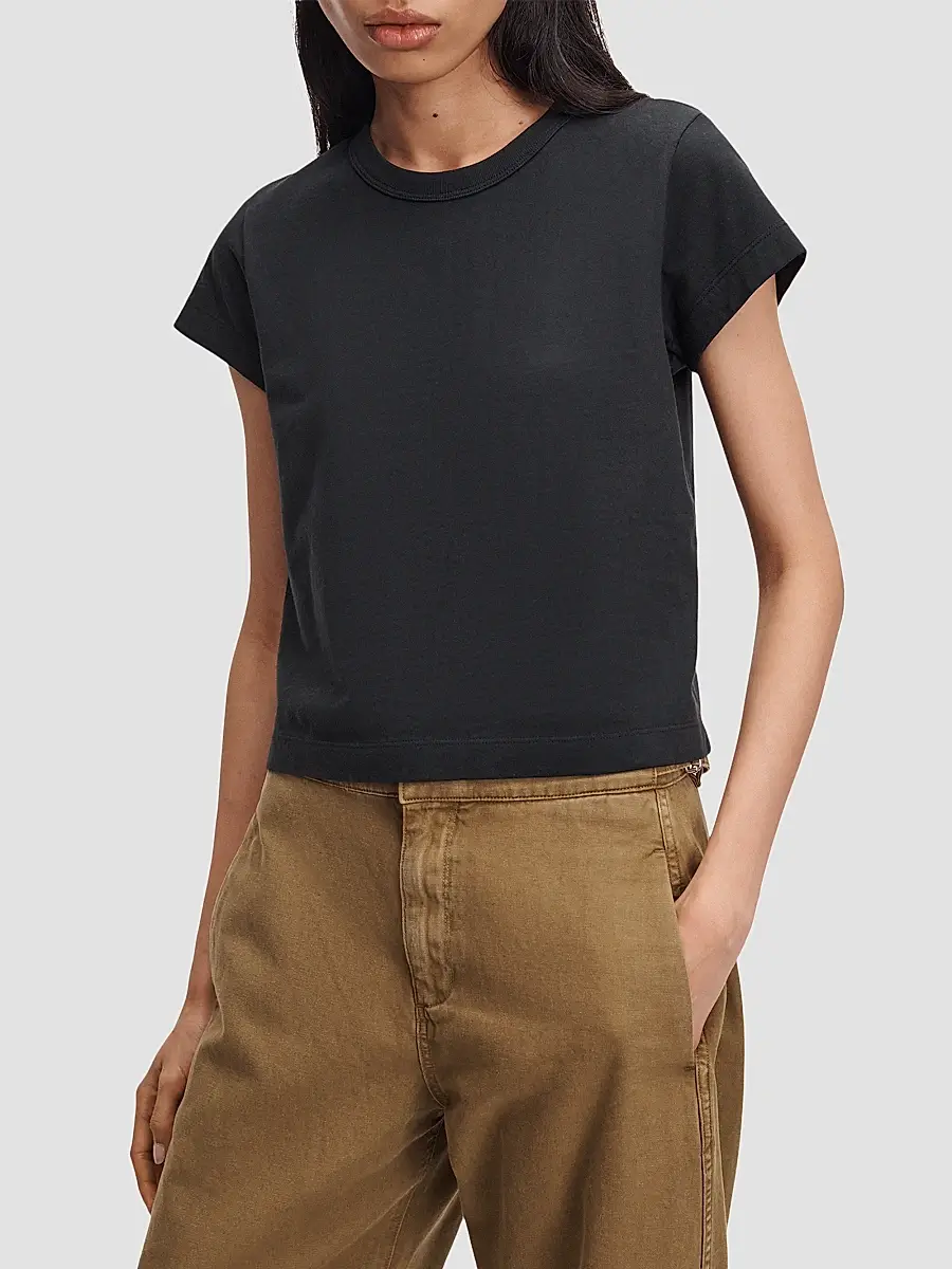rag & bone Women's Kelly Perfect Cotton Crewneck T-Shirt | Thumbnail 4 rag & bone Women's Kelly Perfect Cotton Crewneck T-Shirt | Thumbnail 4