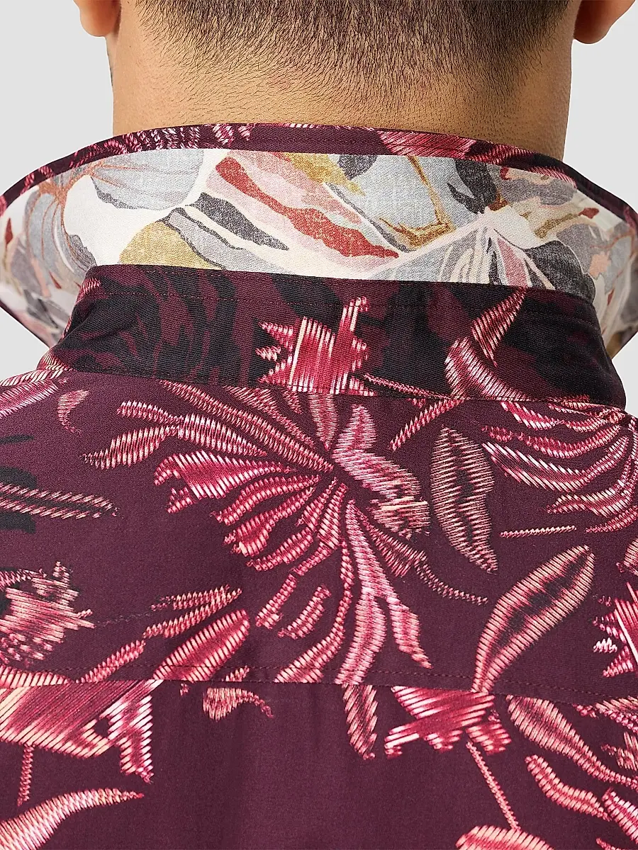 Robert Graham Men's Elmwood Floral Leaf Cotton Shirt | Thumbnail 5 Robert Graham Men's Elmwood Floral Leaf Cotton Shirt | Thumbnail 5