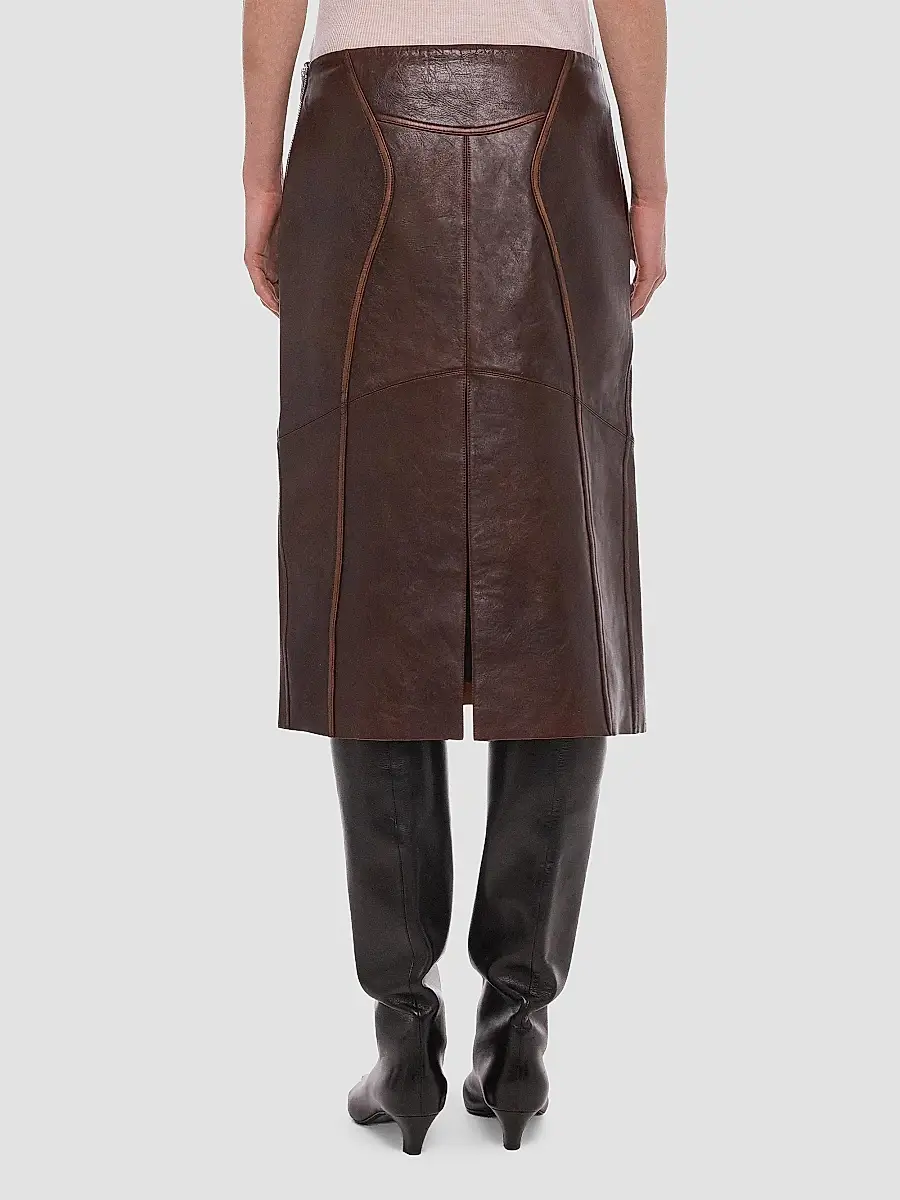 Helmut Lang Women's Leather Saddle Skirt | Thumbnail 3 Helmut Lang Women's Leather Saddle Skirt | Thumbnail 3