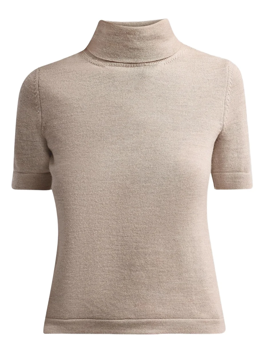 Oscar de la Renta Women's Turtleneck Wool Top