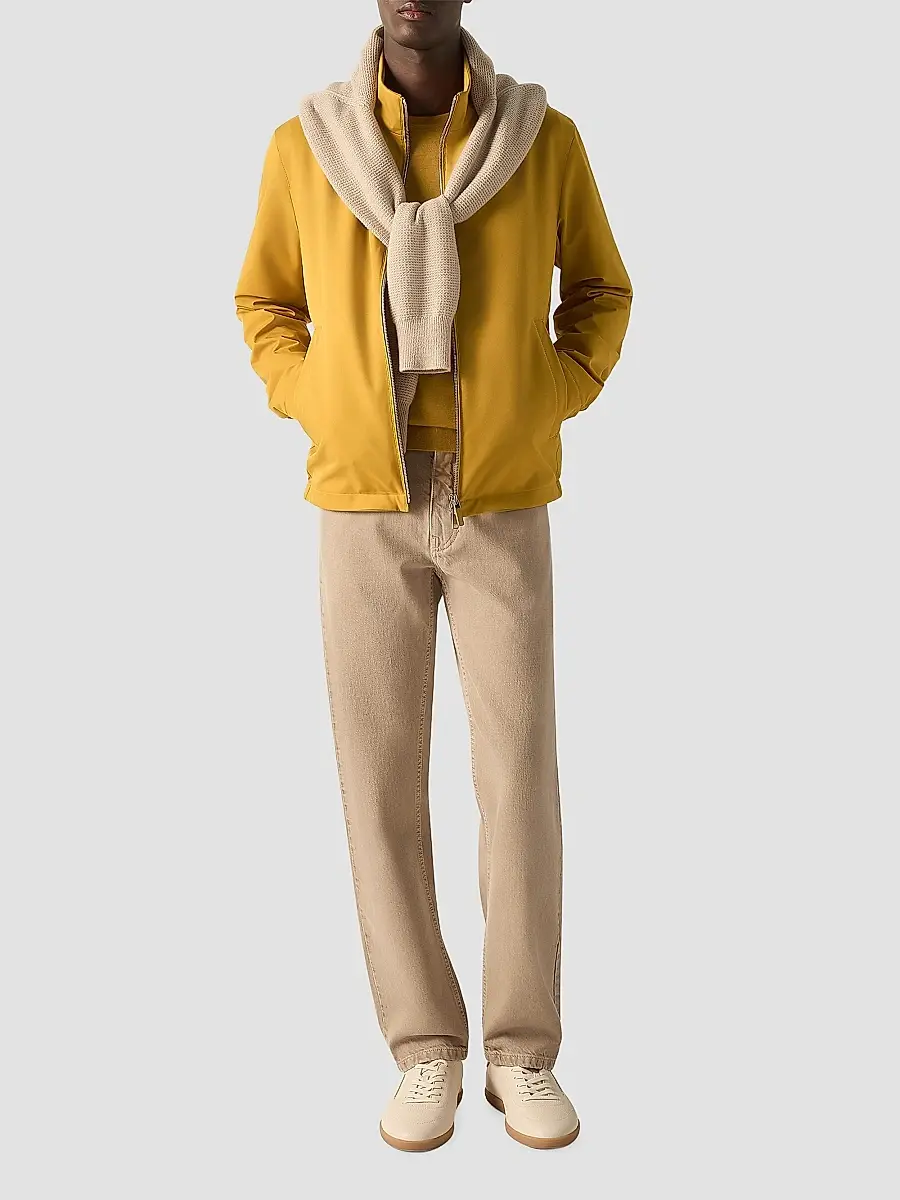 Zegna Men's Microfiber Motorin 100CC Blouson Jacket | Thumbnail 2