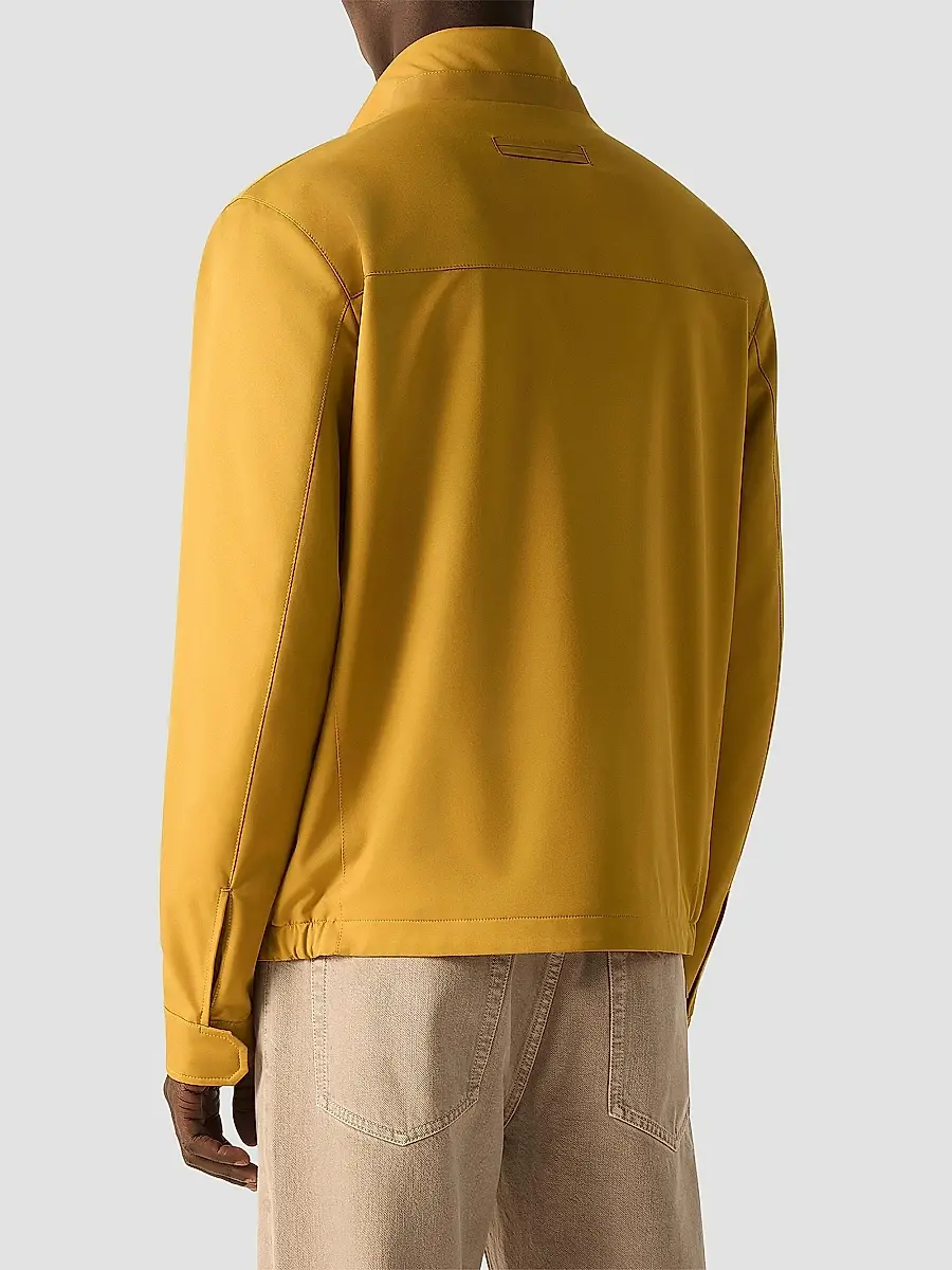 Zegna Men's Microfiber Motorin 100CC Blouson Jacket | Thumbnail 4