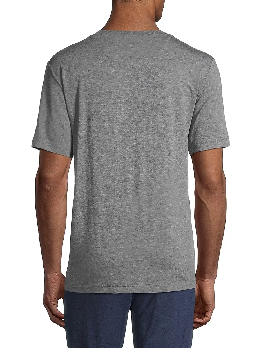 Hanro Men's Casuals Short-Sleeve V-Neck T-Shirt | Thumbnail 4 Hanro Men's Casuals Short-Sleeve V-Neck T-Shirt | Thumbnail 4