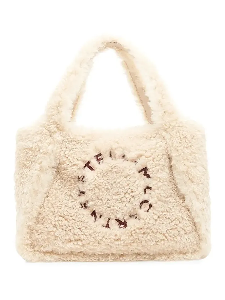 Stella McCartney Women's Logo Faux-Shearling Tote Bag