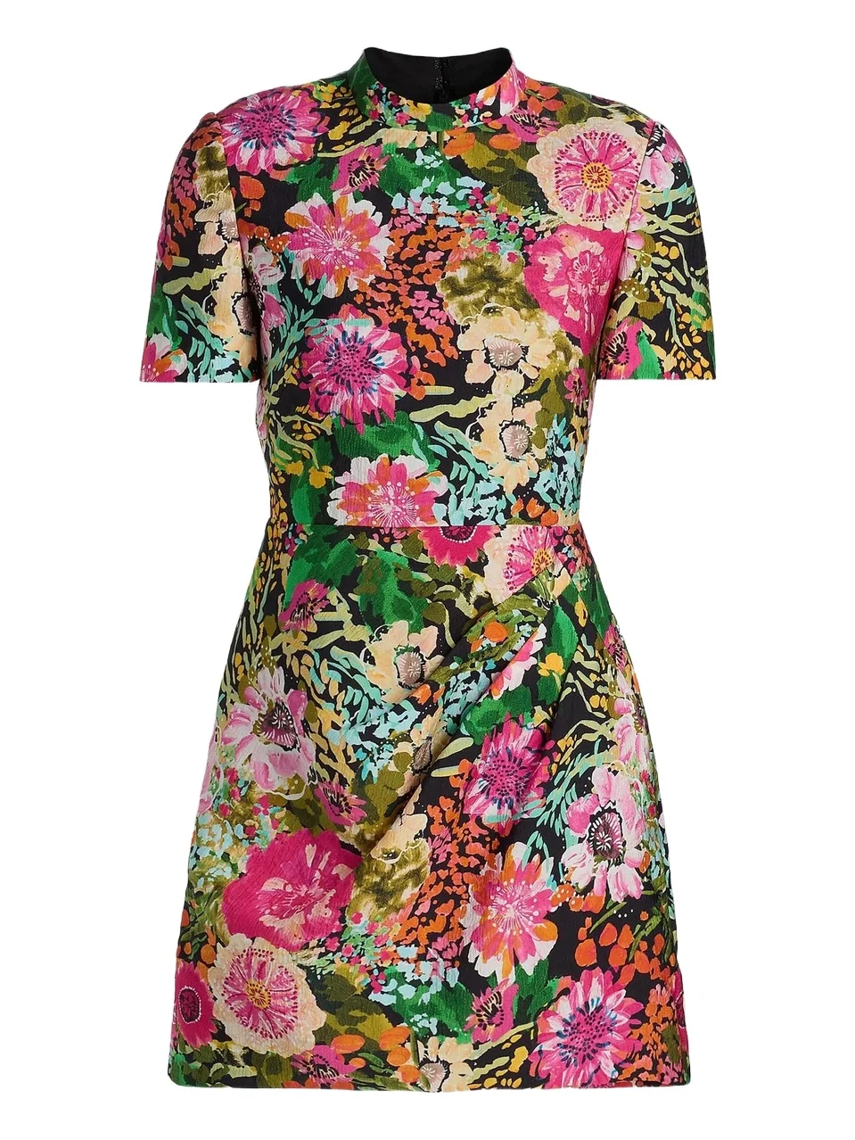 Women's Floral Draped Minidress Women's Floral Draped Minidress