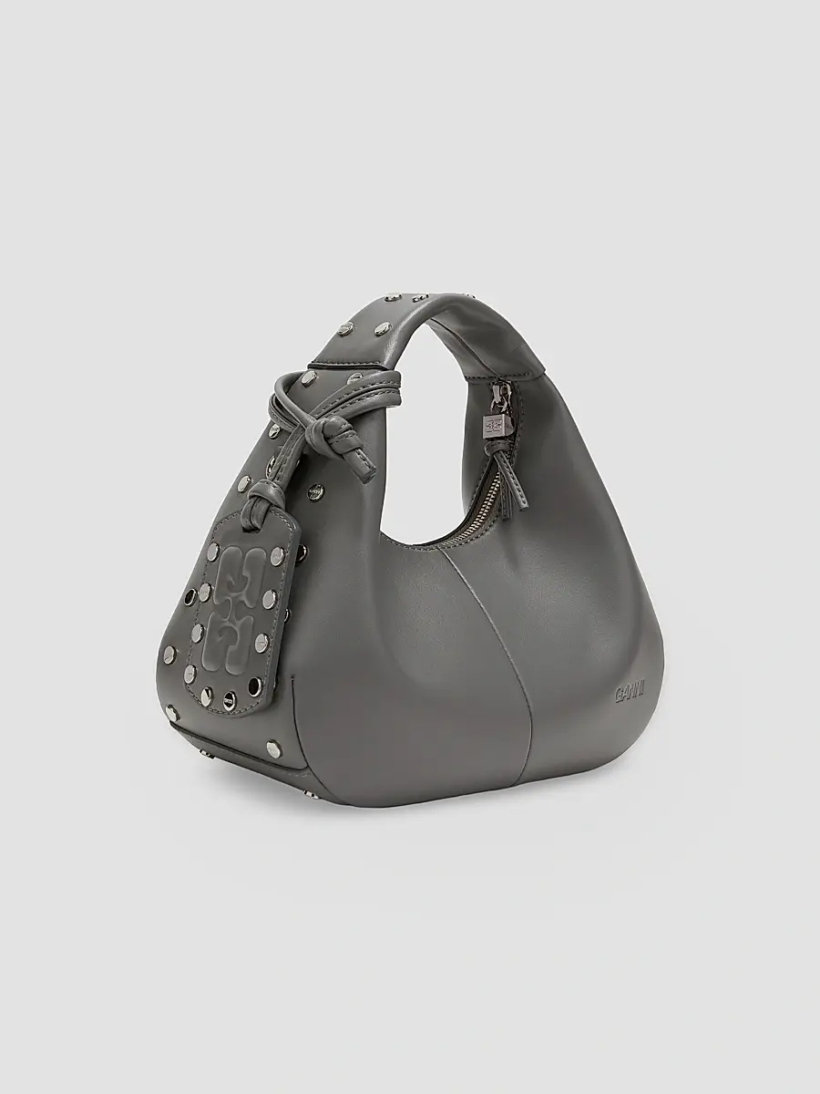 Ganni Women's Mini Studded Hobo Bag | Thumbnail 2