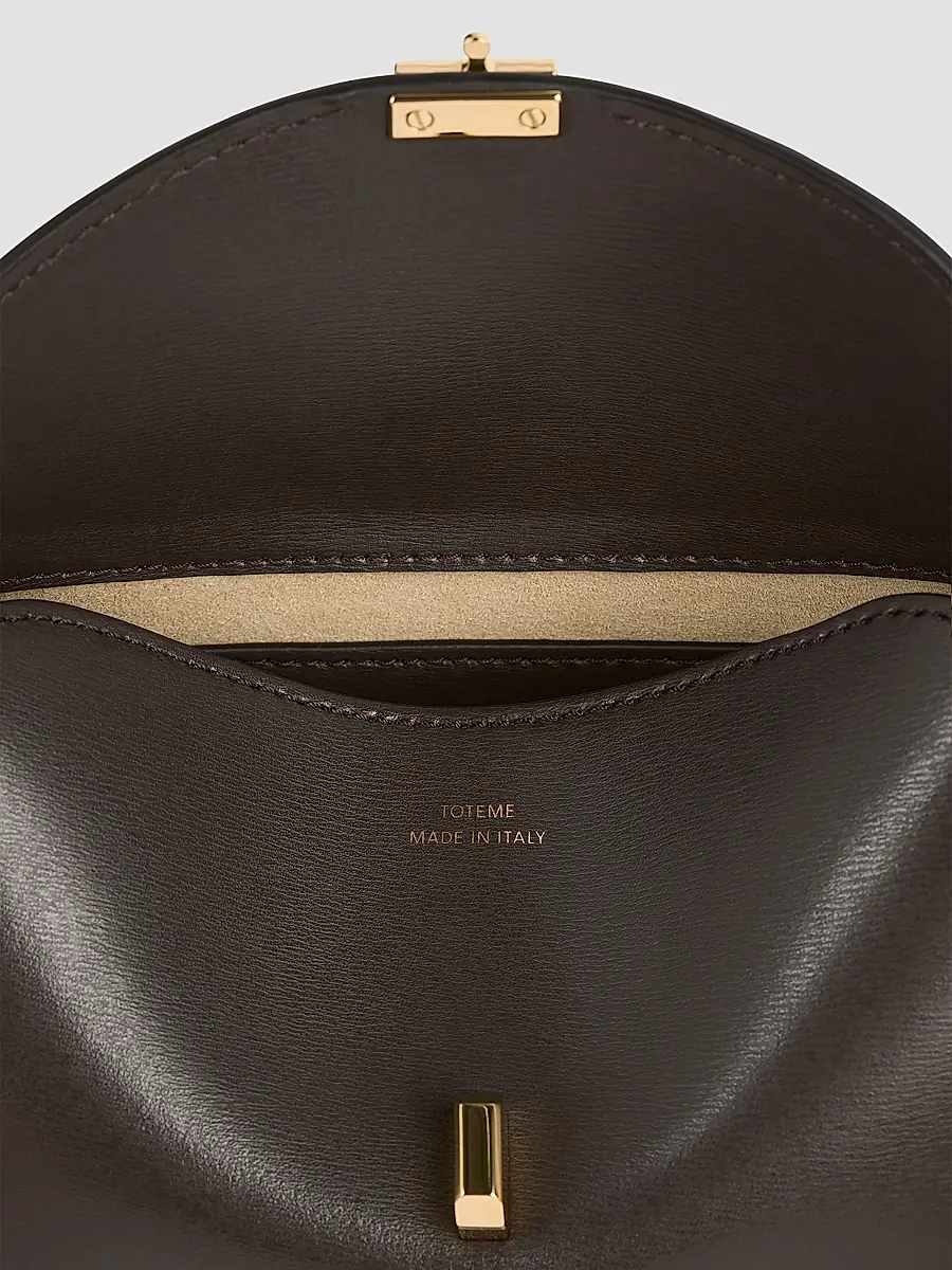 TOTEME Women's Mini T-Lock Leather Clutch | Thumbnail 3 TOTEME Women's Mini T-Lock Leather Clutch | Thumbnail 3