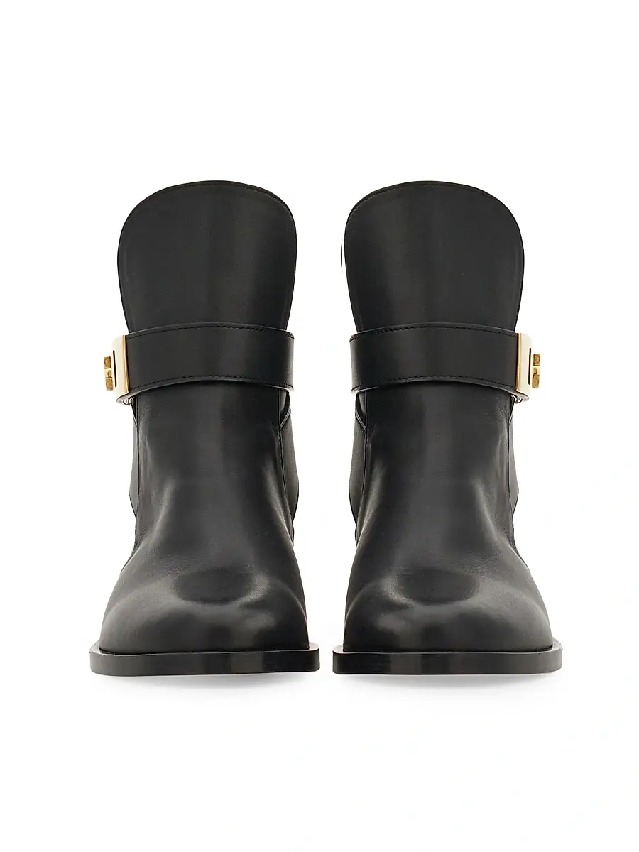 Ferragamo Women's Zanira Leather Ankle Boots | Thumbnail 4