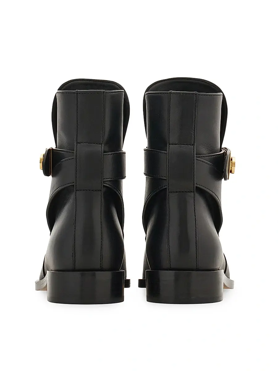 Ferragamo Women's Zanira Leather Ankle Boots | Thumbnail 5