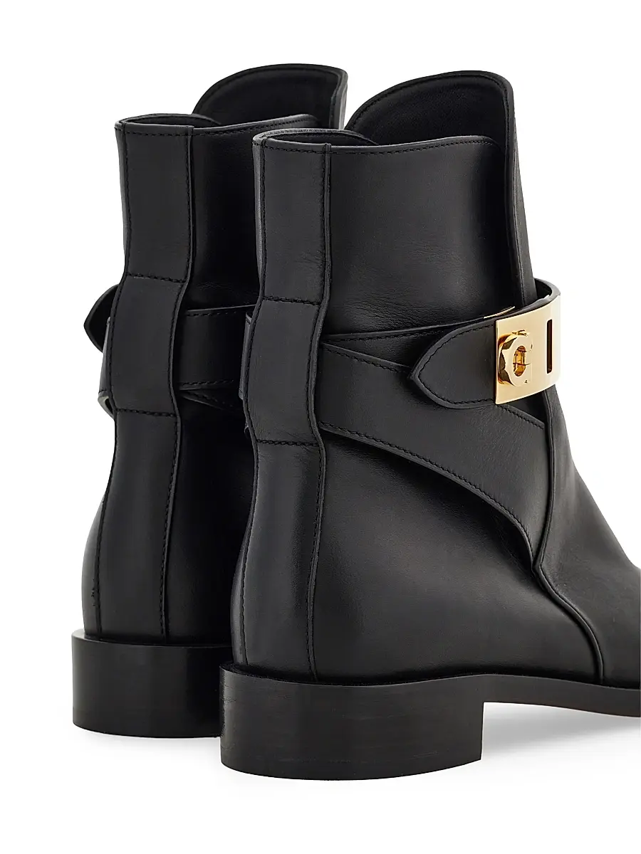 Ferragamo Women's Zanira Leather Ankle Boots | Thumbnail 7