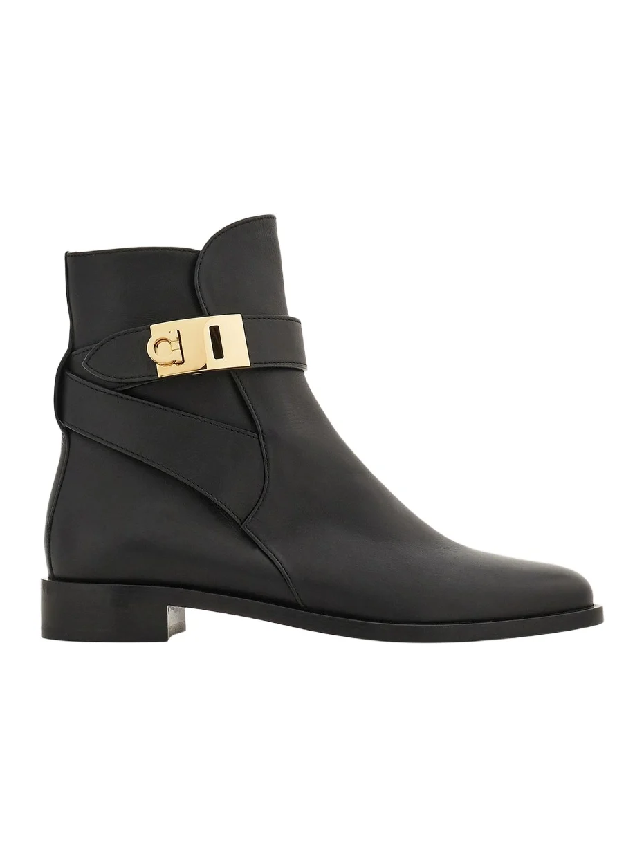Ferragamo Women's Zanira Leather Ankle Boots
