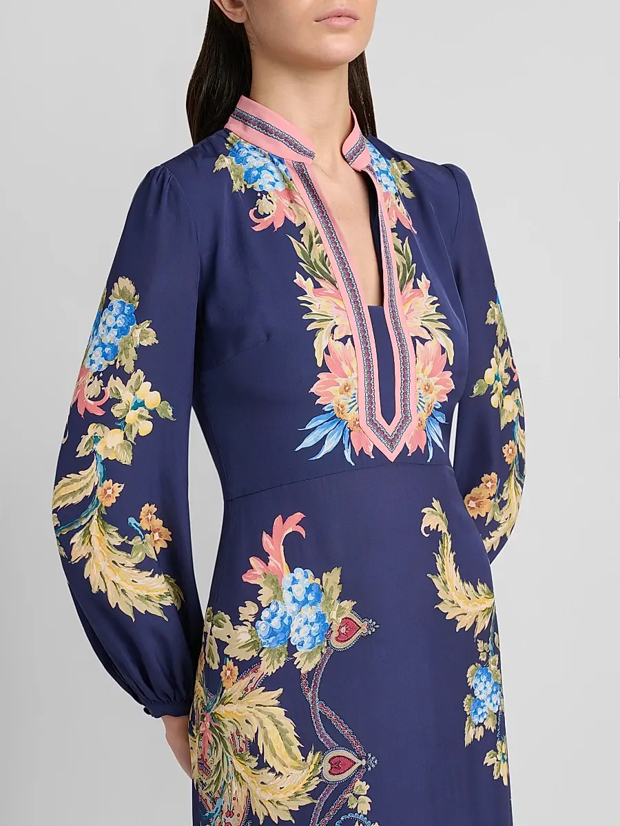 Etro Women's Printed A-Line Midi Dress | Thumbnail 5