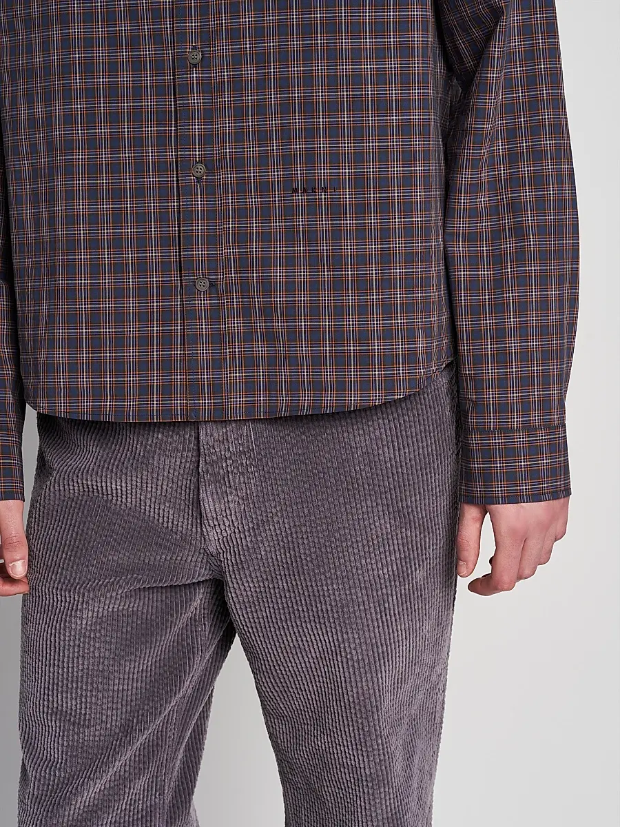Marni Men's Plaid Cotton Shirt | Thumbnail 5 Marni Men's Plaid Cotton Shirt | Thumbnail 5