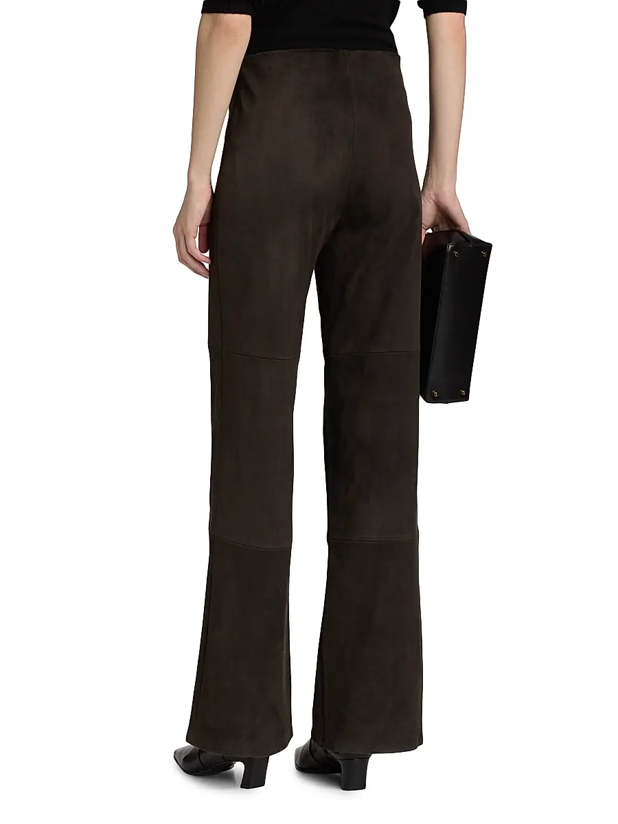 ARMA Women's Karina Suede High-Rise Wide-Leg Pants | Thumbnail 5 ARMA Women's Karina Suede High-Rise Wide-Leg Pants | Thumbnail 5