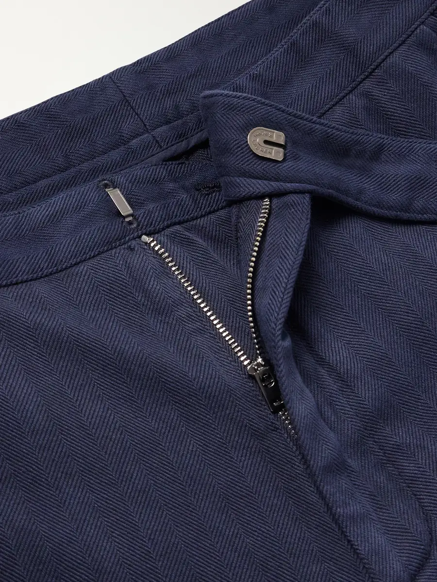 Ralph Lauren Purple Label Gregory Straight-Leg Herringbone Cotton and Linen-Blend Trousers - Men | Thumbnail 6 Ralph Lauren Purple Label Gregory Straight-Leg Herringbone Cotton and Linen-Blend Trousers - Men | Thumbnail 6