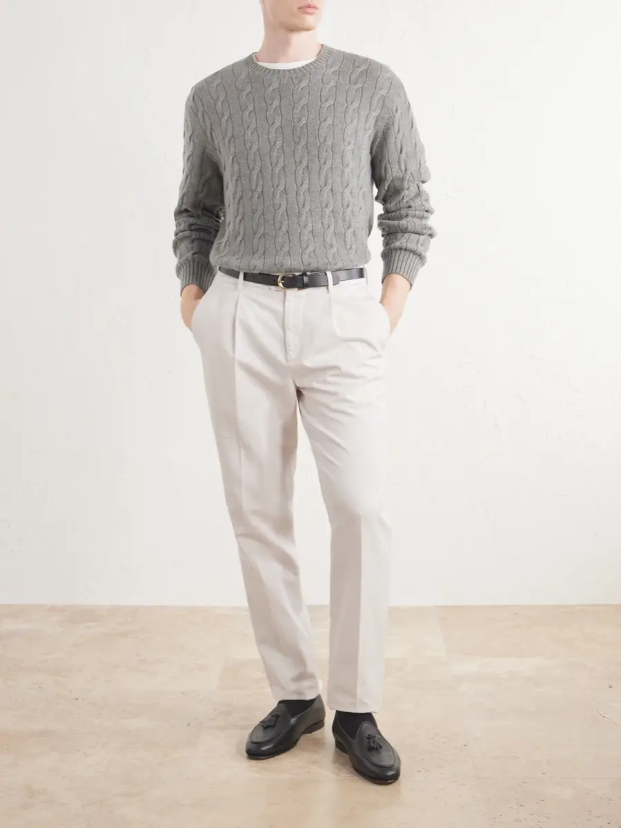 Ralph Lauren Purple Label Cashmere Cable-Knit Sweater - Men | Thumbnail 2