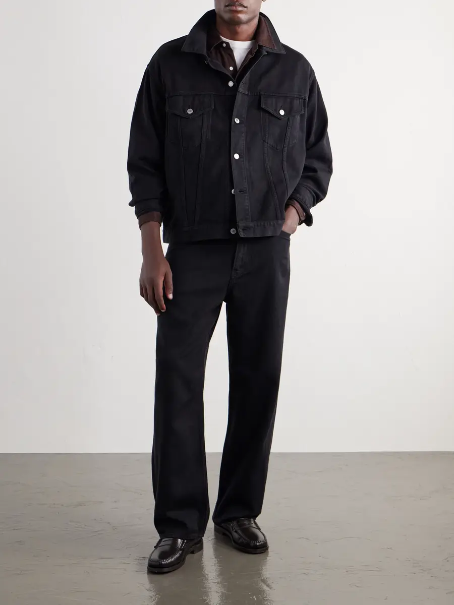 A.PRESSE Straight-Leg Cotton and Silk-Blend Piqué Trousers - Men | Thumbnail 2 A.PRESSE Straight-Leg Cotton and Silk-Blend Piqué Trousers - Men | Thumbnail 2