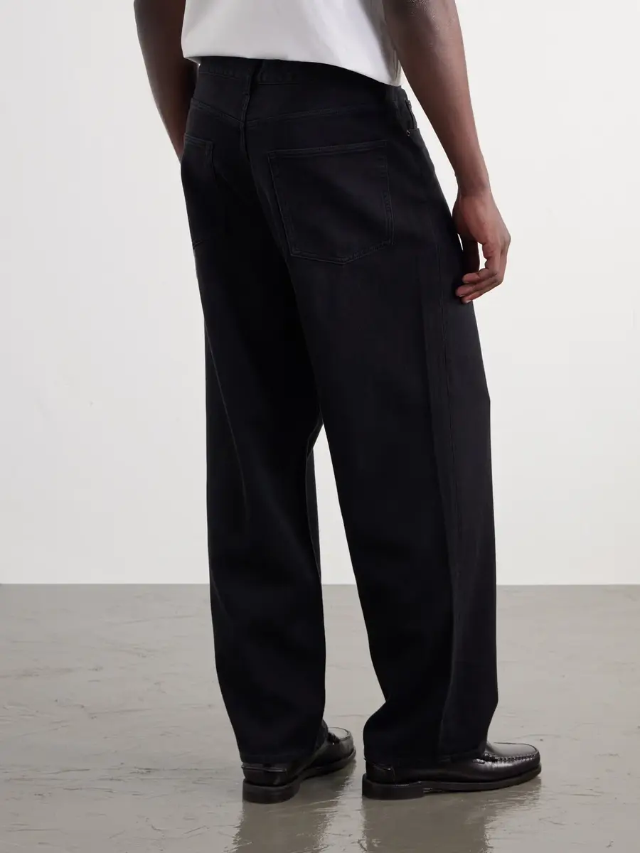 A.PRESSE Straight-Leg Cotton and Silk-Blend Piqué Trousers - Men | Thumbnail 4 A.PRESSE Straight-Leg Cotton and Silk-Blend Piqué Trousers - Men | Thumbnail 4