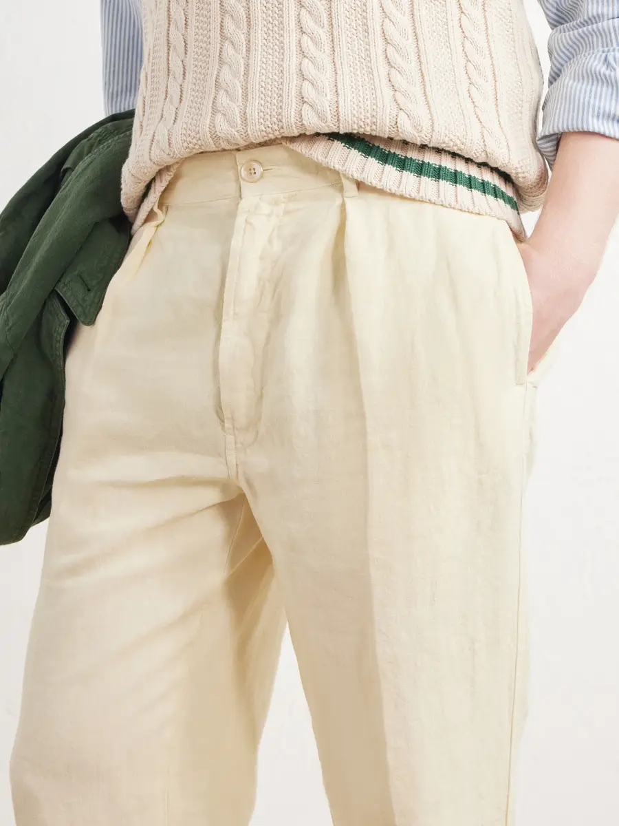 Drake's Games Straight-Leg Woven Linen Trousers - Men | Thumbnail 6 Drake's Games Straight-Leg Woven Linen Trousers - Men | Thumbnail 6