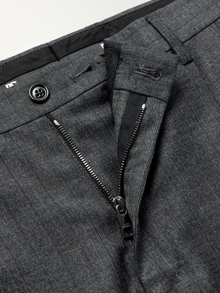 Dolce & Gabbana Straight-Leg Pleated Pinstriped Virgin Wool Trousers - Men | Thumbnail 6 Dolce & Gabbana Straight-Leg Pleated Pinstriped Virgin Wool Trousers - Men | Thumbnail 6