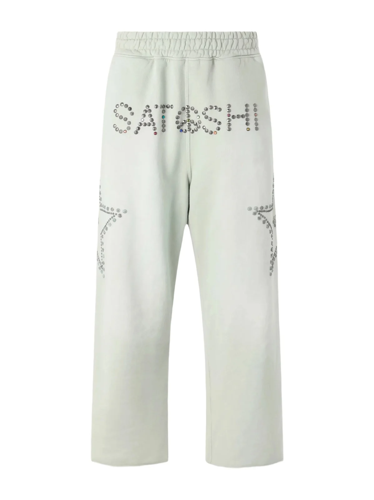 Wide-Leg Studded Cotton-Jersey Sweatpants - Men