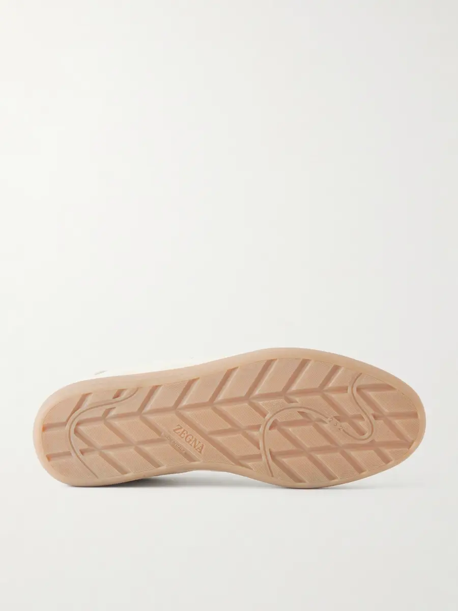 Zegna 232 Leather-Trimmed Suede Sneakers - Men | Thumbnail 3