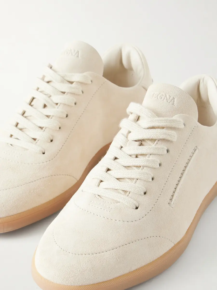 Zegna 232 Leather-Trimmed Suede Sneakers - Men | Thumbnail 5