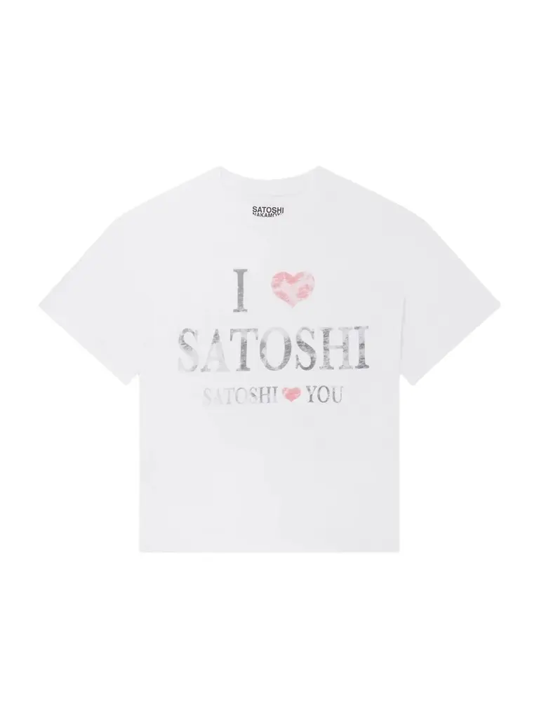 Satoshi Nakamoto I Love Satoshi Printed Distressed T-Shirt - Men | Image 1 Satoshi Nakamoto I Love Satoshi Printed Distressed T-Shirt - Men | Image 1