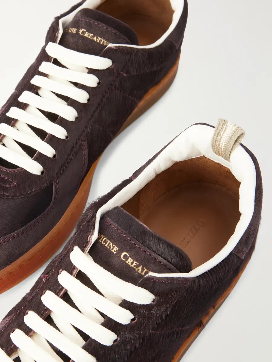 Officine Creative Militia 002 Suede-Trimmed Calf Hair Snakers - Men | Thumbnail 5 Officine Creative Militia 002 Suede-Trimmed Calf Hair Snakers - Men | Thumbnail 5
