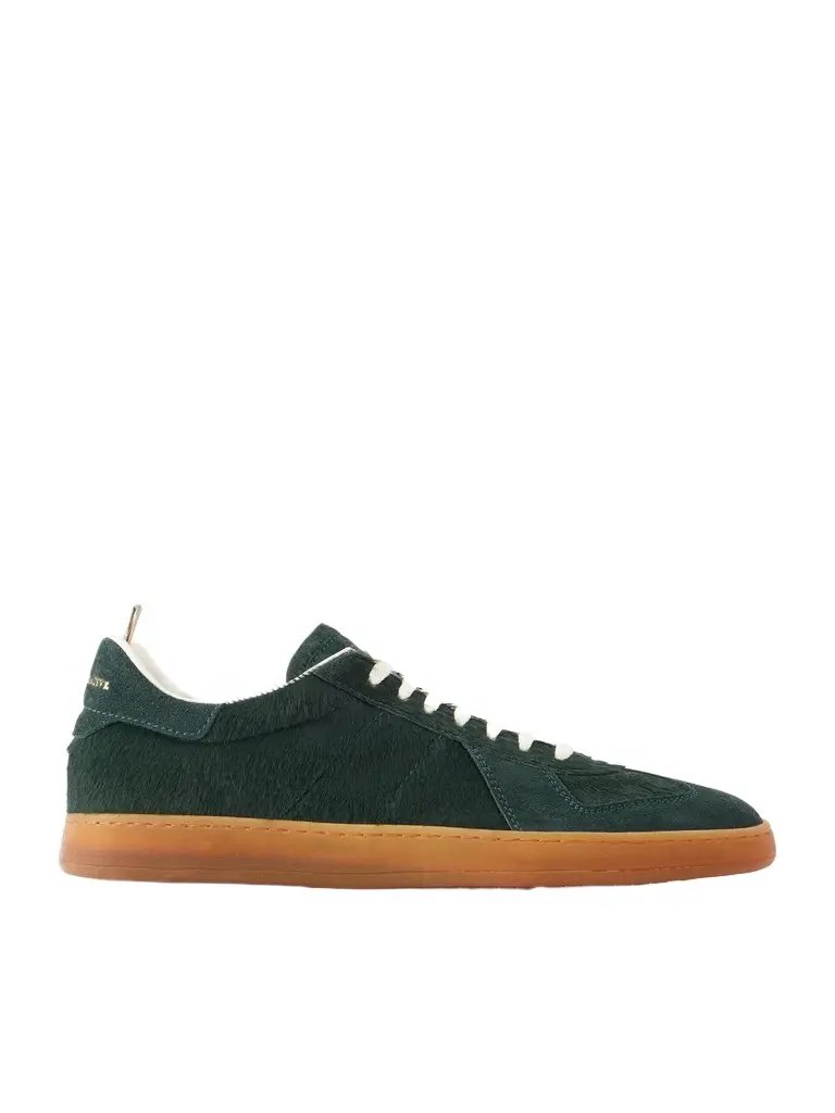 Officine Creative Militia 002 Suede-Trimmed Calf Hair Snakers - Men