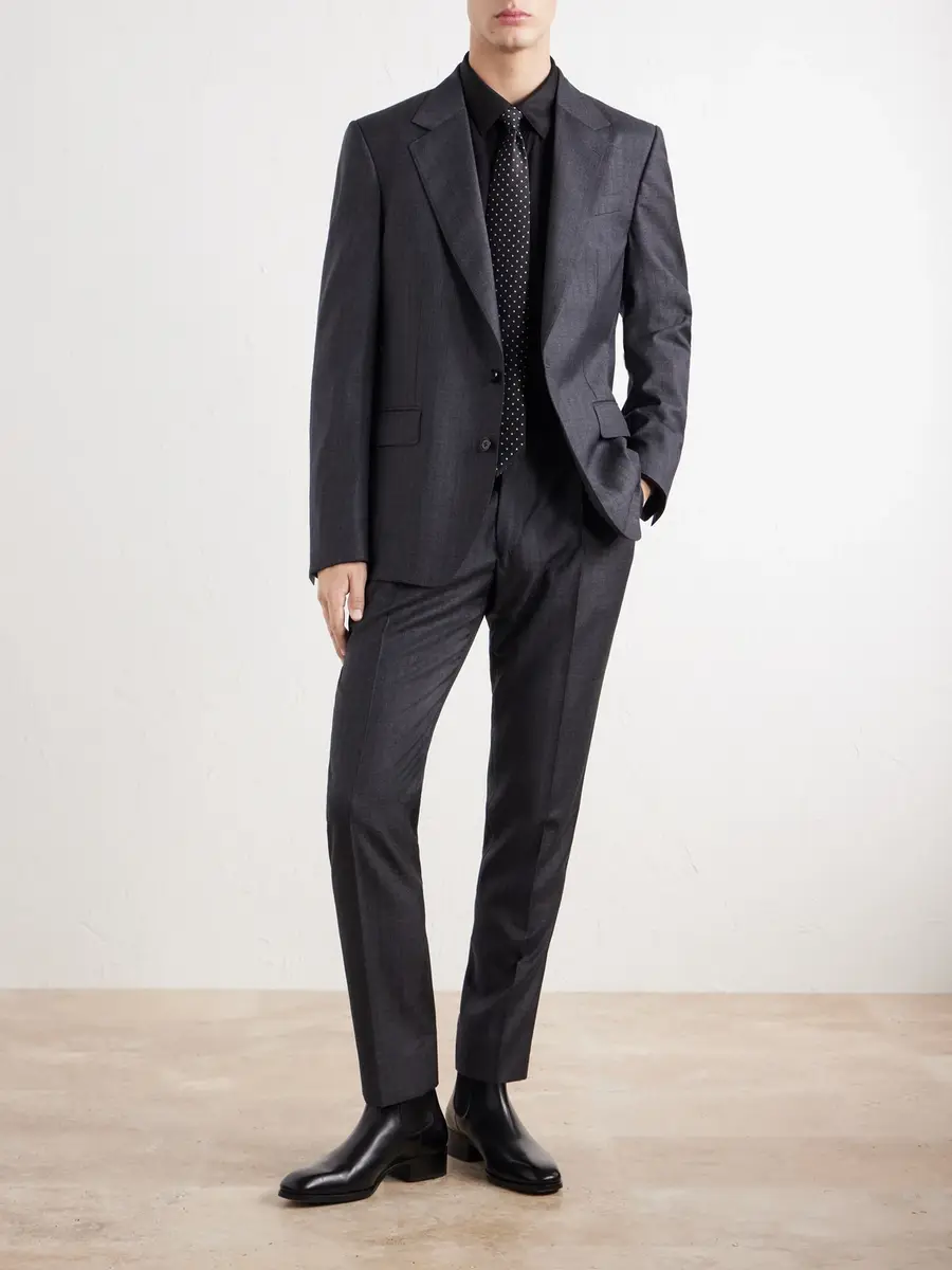 Dolce & Gabbana Pinstriped Virgin Wool Blazer - Men | Thumbnail 2 Dolce & Gabbana Pinstriped Virgin Wool Blazer - Men | Thumbnail 2