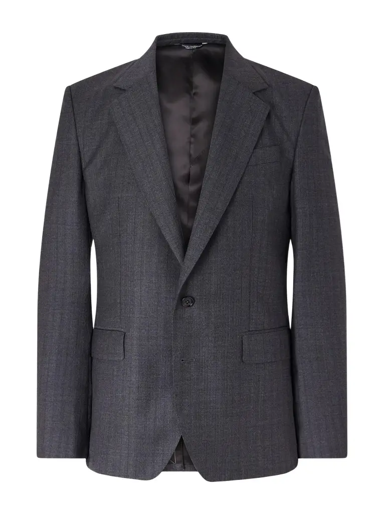 Dolce & Gabbana Pinstriped Virgin Wool Blazer - Men | Image 1 Dolce & Gabbana Pinstriped Virgin Wool Blazer - Men | Image 1
