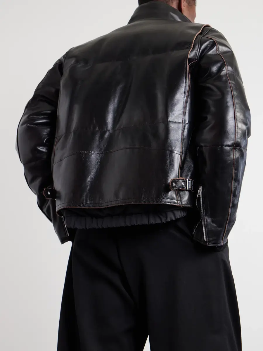 Sacai Leather Down Jacket - Men | Thumbnail 6 Sacai Leather Down Jacket - Men | Thumbnail 6