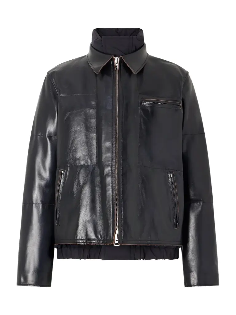 Sacai Leather Down Jacket - Men | Image 1 Sacai Leather Down Jacket - Men | Image 1