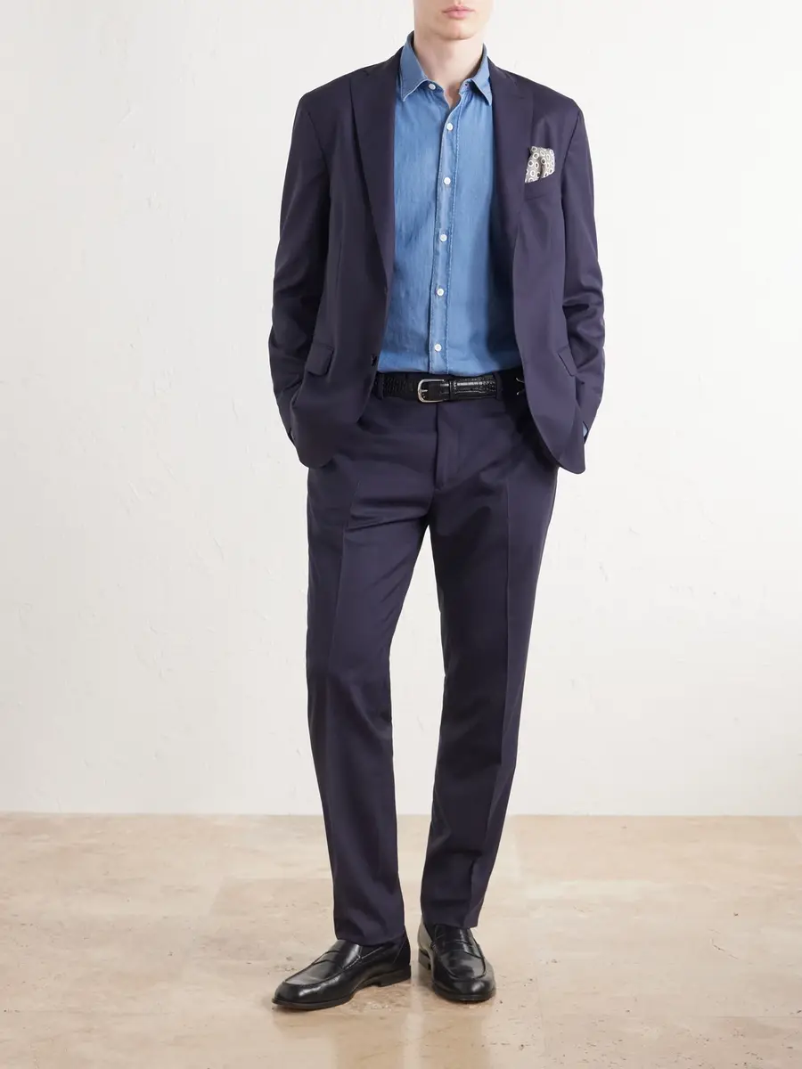 Boglioli Straight-Leg Virgin Wool Trousers - Men | Thumbnail 2 Boglioli Straight-Leg Virgin Wool Trousers - Men | Thumbnail 2