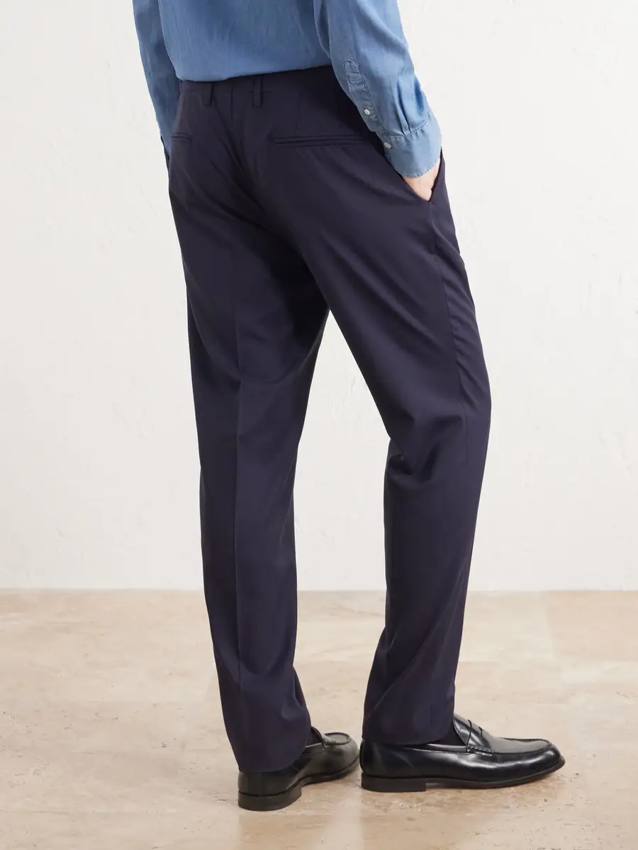 Boglioli Straight-Leg Virgin Wool Trousers - Men | Thumbnail 4 Boglioli Straight-Leg Virgin Wool Trousers - Men | Thumbnail 4