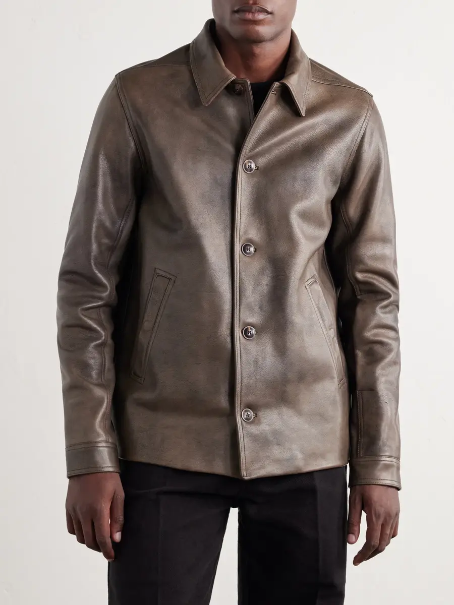 Rick Owens Brad Leather Jacket - Men | Thumbnail 3 Rick Owens Brad Leather Jacket - Men | Thumbnail 3