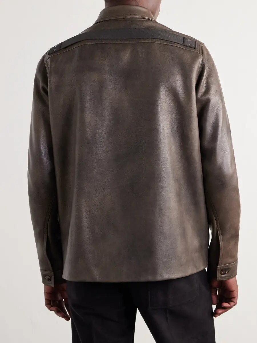 Rick Owens Brad Leather Jacket - Men | Thumbnail 4 Rick Owens Brad Leather Jacket - Men | Thumbnail 4