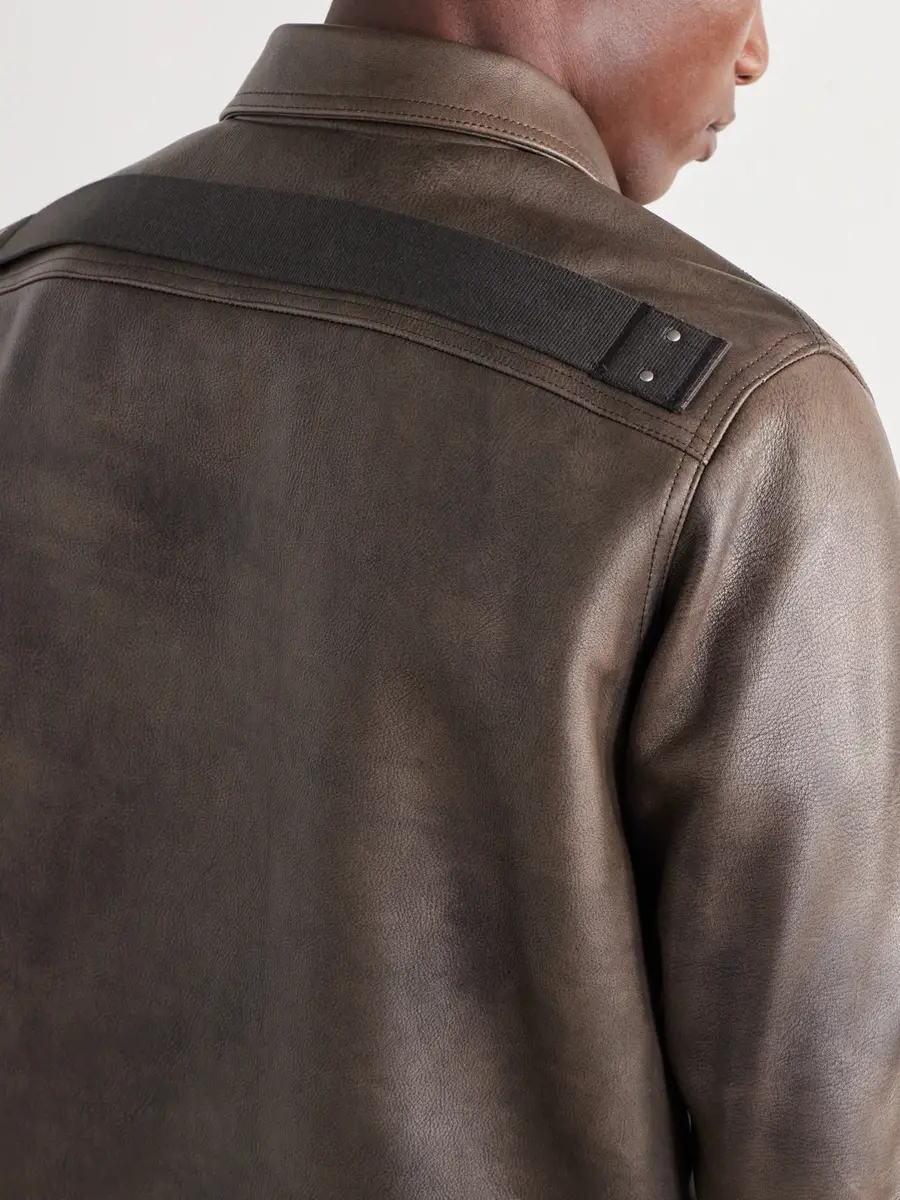Rick Owens Brad Leather Jacket - Men | Thumbnail 5 Rick Owens Brad Leather Jacket - Men | Thumbnail 5