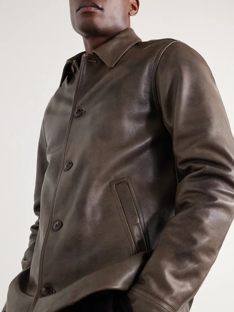 Rick Owens Brad Leather Jacket - Men | Thumbnail 6 Rick Owens Brad Leather Jacket - Men | Thumbnail 6