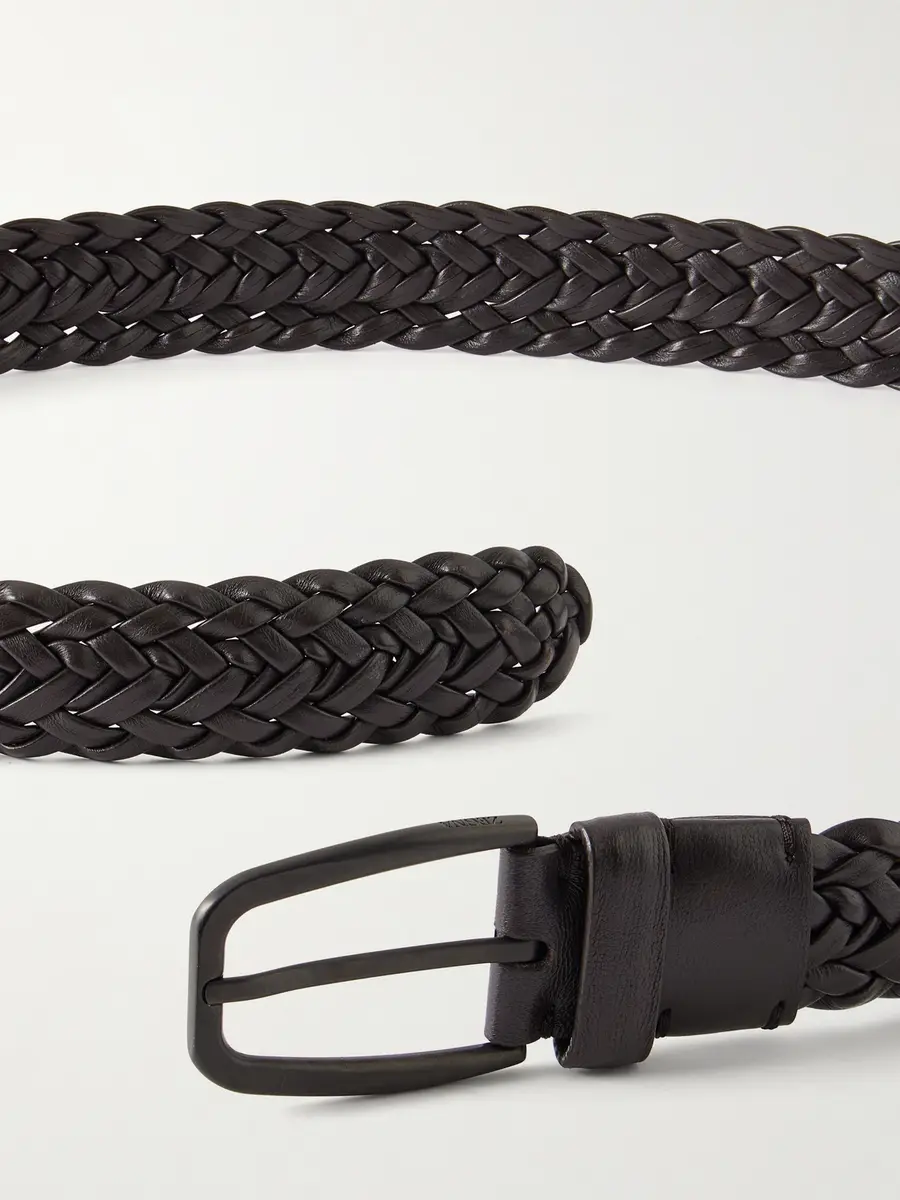 Zegna 3.2cm Braided Leather Belt - Men | Thumbnail 3 Zegna 3.2cm Braided Leather Belt - Men | Thumbnail 3